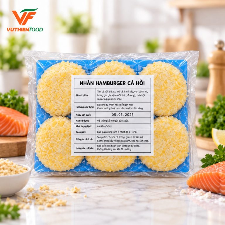 Nhân Burger Cá Hồi
