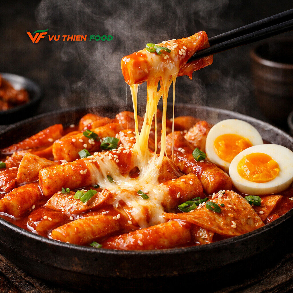 Cách làm Tteokbokki sốt cay phô mai
