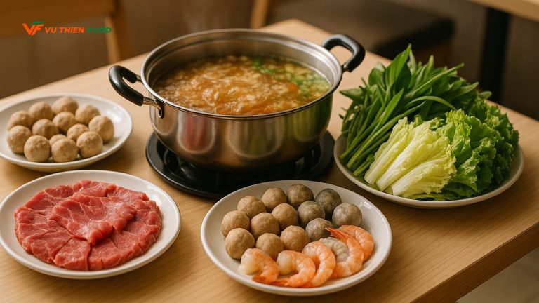 Nguyên Liệu Mở Quán Lẩu: Cẩm Nang Nhập Sỉ Viên Thả Lẩu, Thịt Cắt Lát & Đồ Ăn Kèm
