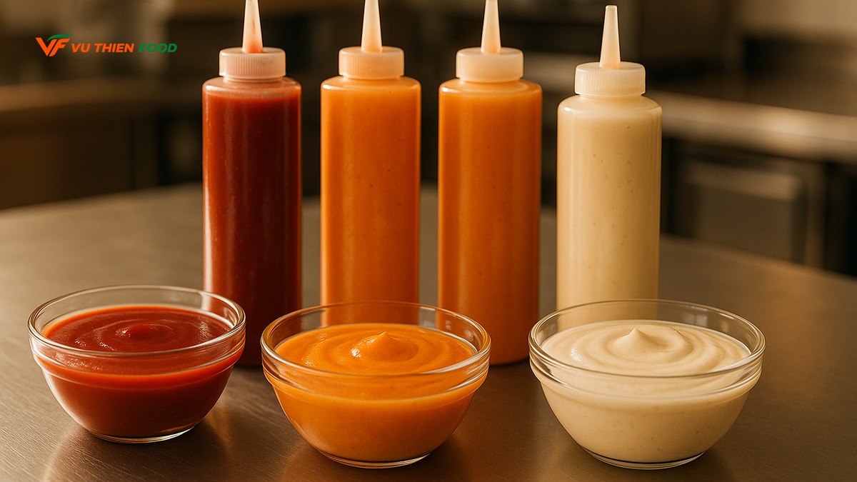Các loại xốt cho quán ăn nên có sẵn: gợi ý từ Vũ Thiên Food