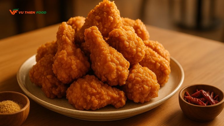Gia vị gà rán: Vũ Thiên Food giúp quán lên vị ổn định